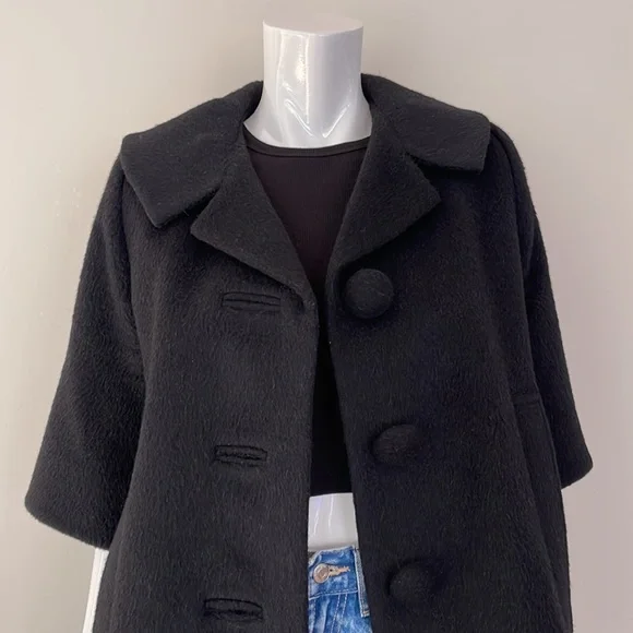 SMYTHE Opera Coat in Black - Picture 3 of 10